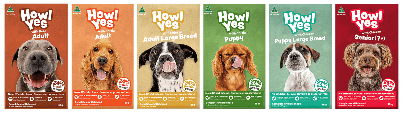 Pet Circle Howl Yes Dog Food Packaging by Peter Sharp Tame & Wild